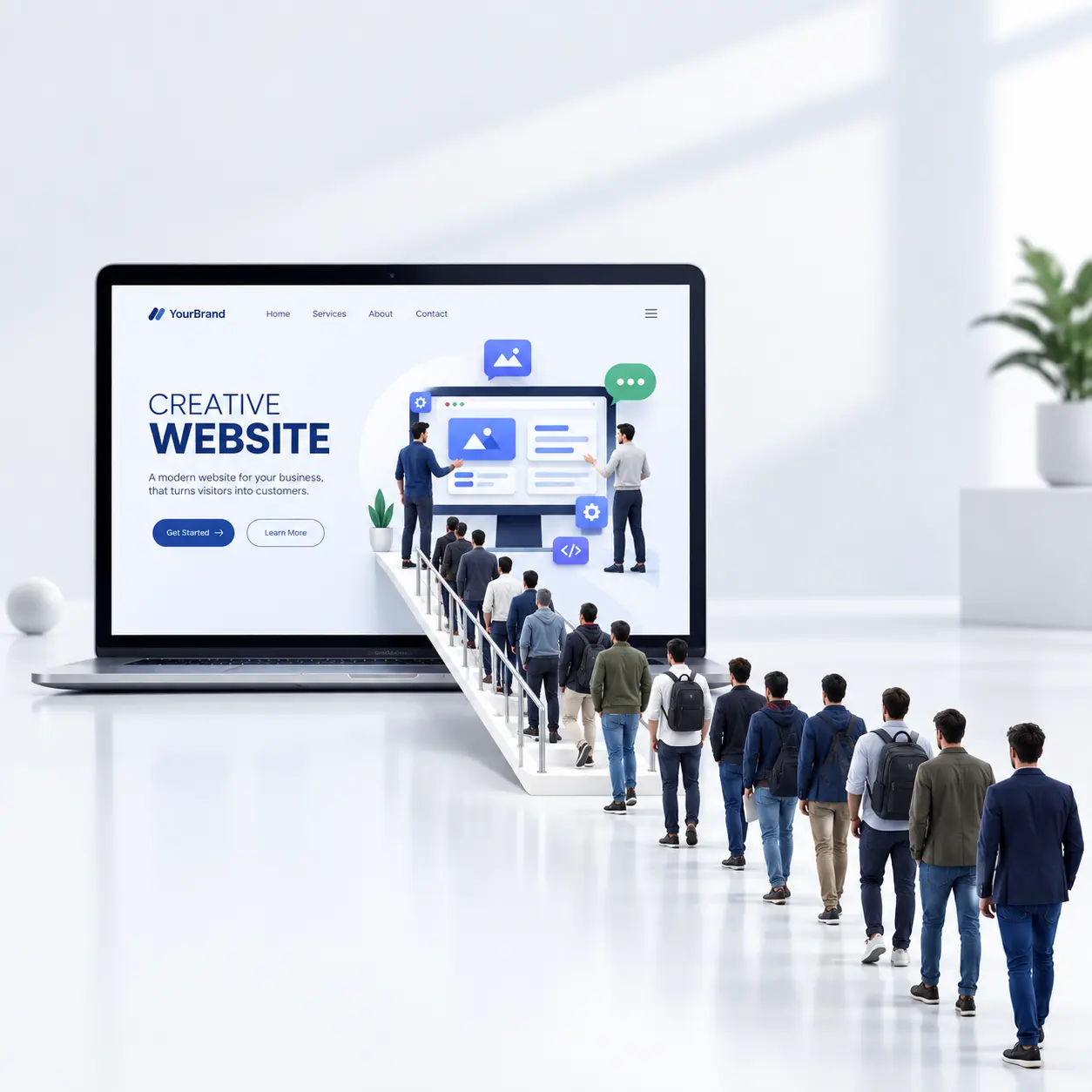 Modern and professional website